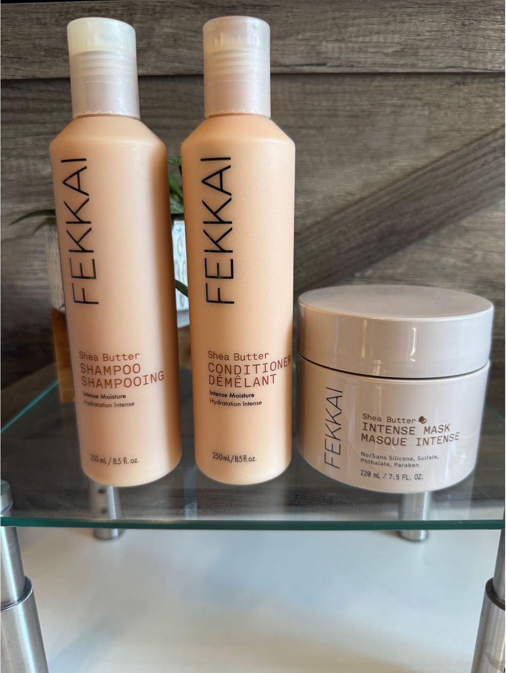 Fekkai Shea Butter Hair Care Set - Shampoo, Conditioner, and Intense Mask for Th
